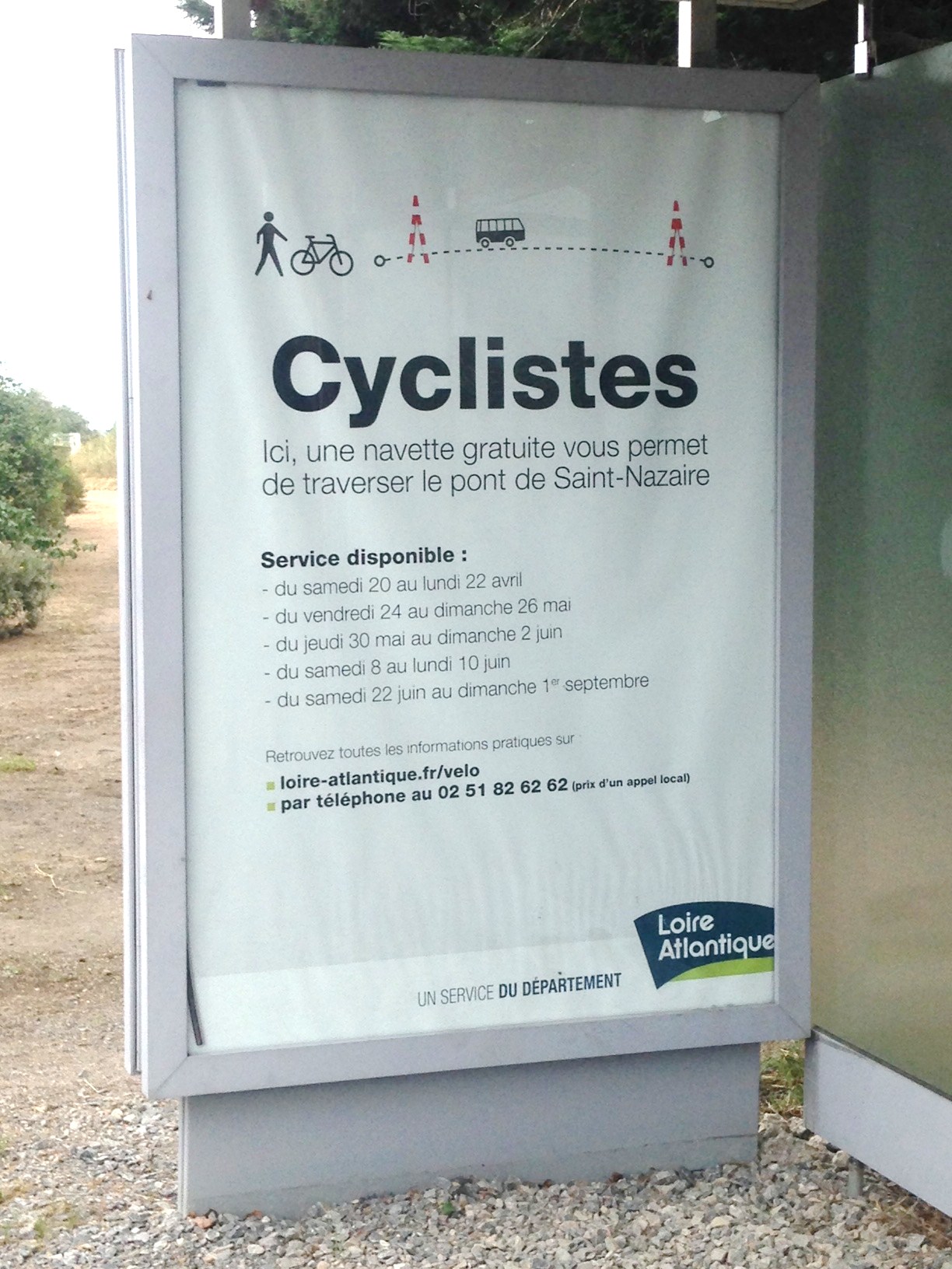 Traversez le pont de Saint Nazaire en vélo